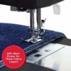Heavy Duty 4432 Black Sewing Machine & Black Universal Hard Case Bundle