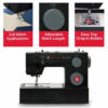 Heavy Duty 4432 Black Sewing Machine & Black Universal Hard Case Bundle