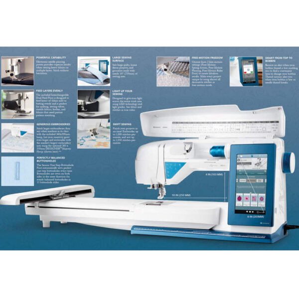 10006 HUSQVARNA® VIKING® DESIGNER SAPPHIRE™ 85 Sewing & Embroidery Machine