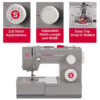 SINGER® Refurbished Heavy Duty 6380 Sewing Machine with Extension Table